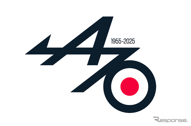 アルピーヌの70周年記念ロゴ