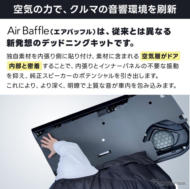40系『アル/ヴェル』用デッドニングキット、ビートソニック「Air Baffle」