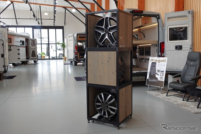トイファクトリーの輸入車キャンピングカー専門店「EURO-TOY相模原」ではボルベットホイールを多数展示中