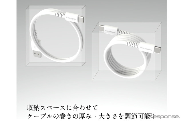 Kashimura・USB充電&同期ケーブル マグネット内蔵 A-C 1m WH(AJ-669)