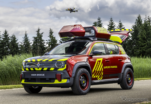 ルノー『4 E-Techエレクトリック』をベースにした救急車両「vision4rescue」