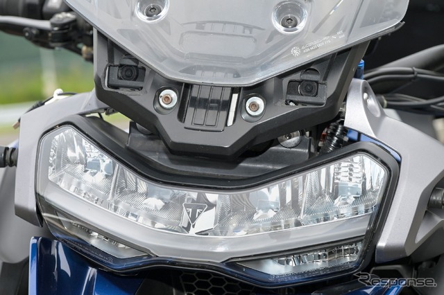 カメラ2つ使うACC技術はすでに四輪で実績のある機構。その技術をバイクで展開しようとしている。