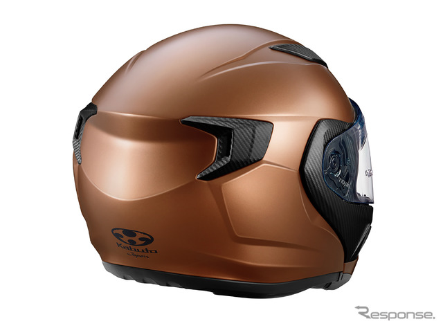 オージーケーカブトのシステムヘルメット『RYUKI』の新色「フラットブロンズ」