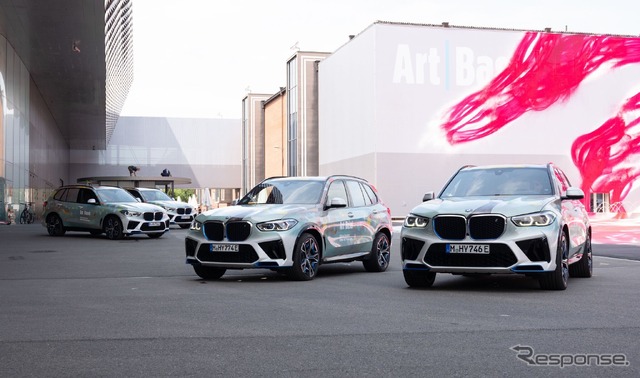 BMWの水素燃料電池車『iX5』のアートカー