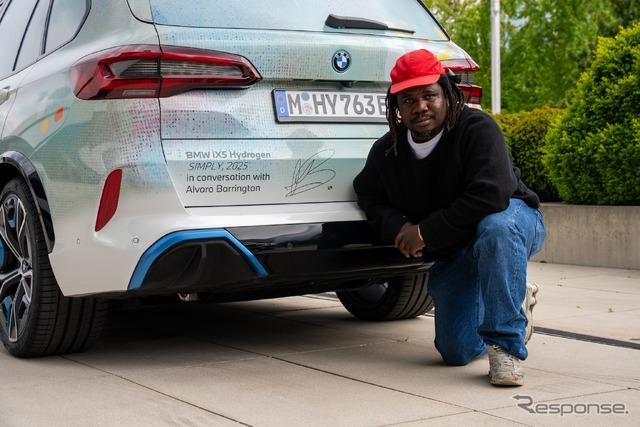 BMWの水素燃料電池車『iX5』のアートカー