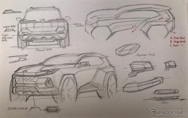 トヨタ RAV4 新型:エクステリアデザイン開発