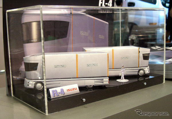 【東京ショー2002速報】いすゞ『FL-4』のペーパークラフト発見!! …今年はアイデアで勝負です