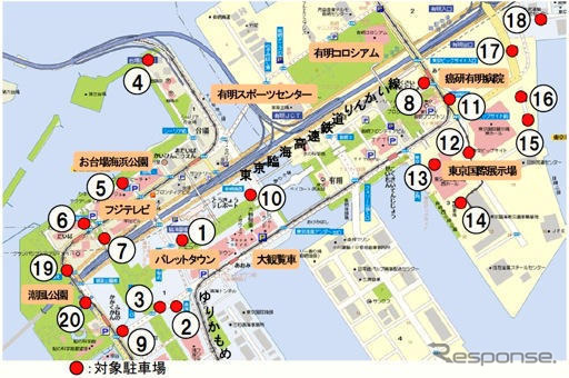 駐車場情報の取得は、人の目と機械の両建て---臨海都心