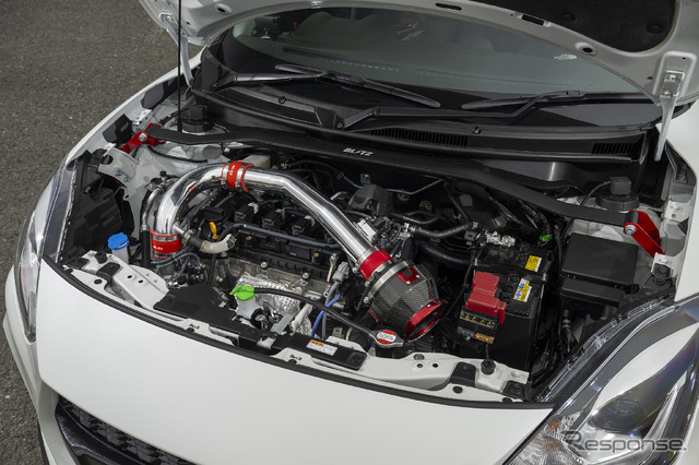 CARBON POWER AIR CLEANERとSUCTION KIT/BLITZ TUNING ECU