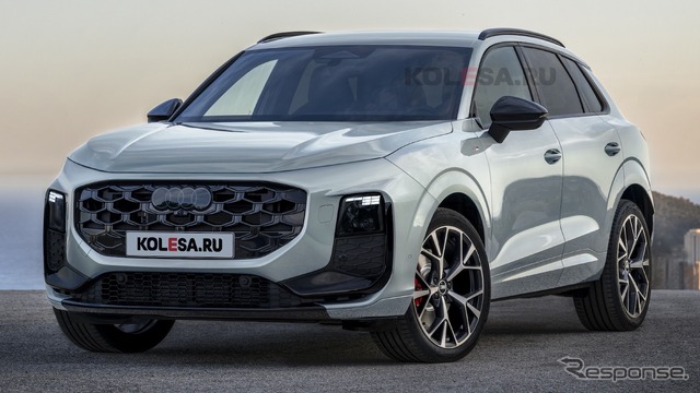 アウディ Q3 シングルヘッドライト仕様の想像CG
