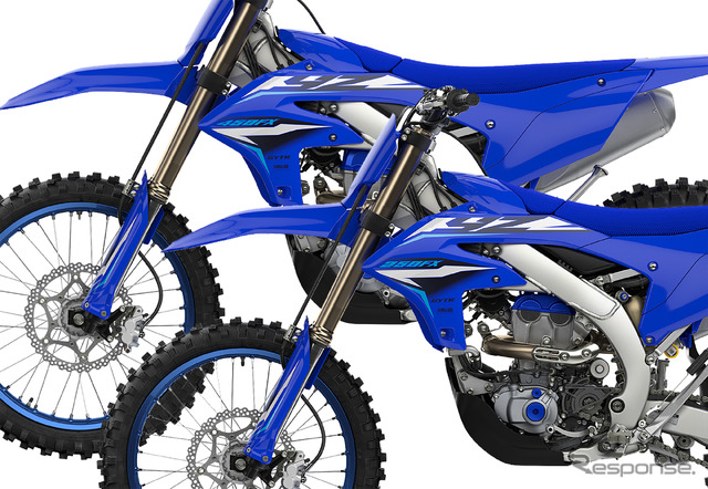 ヤマハのクロスカントリーバイク「YZシリーズ」2026年モデル。写真はYZ450FXとYZ250FX。