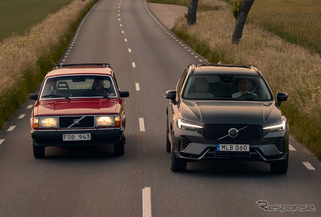 ボルボ240（左）とXC60（右）