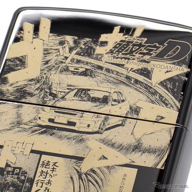 『頭文字D』の名シーンを精密にレーザー刻印したZIPPOライター
