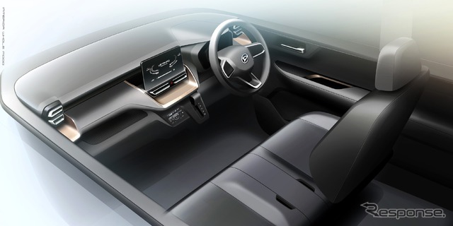 ダイハツ ムーヴ 新型のインテリアスケッチ