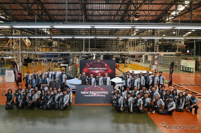 日産自動車がタイのサムットプラカーン県の工場でライン統合プロジェクトを開始