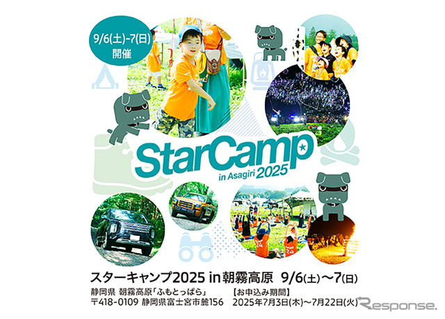 三菱自動車のオートキャンプイベント「スターキャンプ2025 in 朝霧高原」