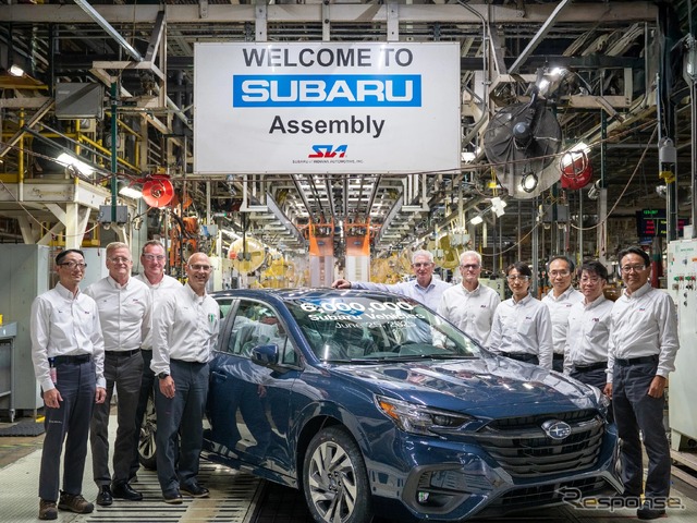 米国のスバル・オブ・インディアナ・オートモーティブ（SIA）が、600万台目となるスバル車『レガシィ』を生産