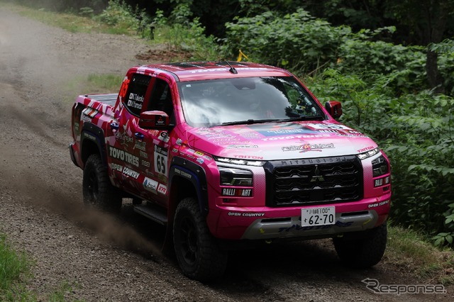 「圭rallyproject」の竹岡圭選手のトライトン