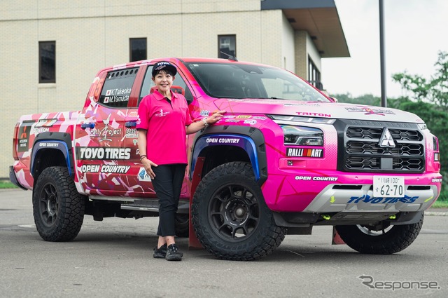 XC-2クラス4位の「圭ラリープロジェクト with MMC TOYO TIRES」チーム