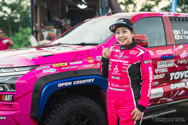 XC-2クラス4位の「圭ラリープロジェクト with MMC TOYO TIRES」チーム