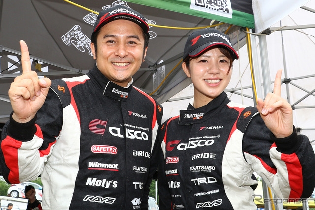XCRスプリントカップ北海道第3戦 ARK ラリー・カムイ XC-2クラス優勝の番場彬選手/梅本まどか選手組