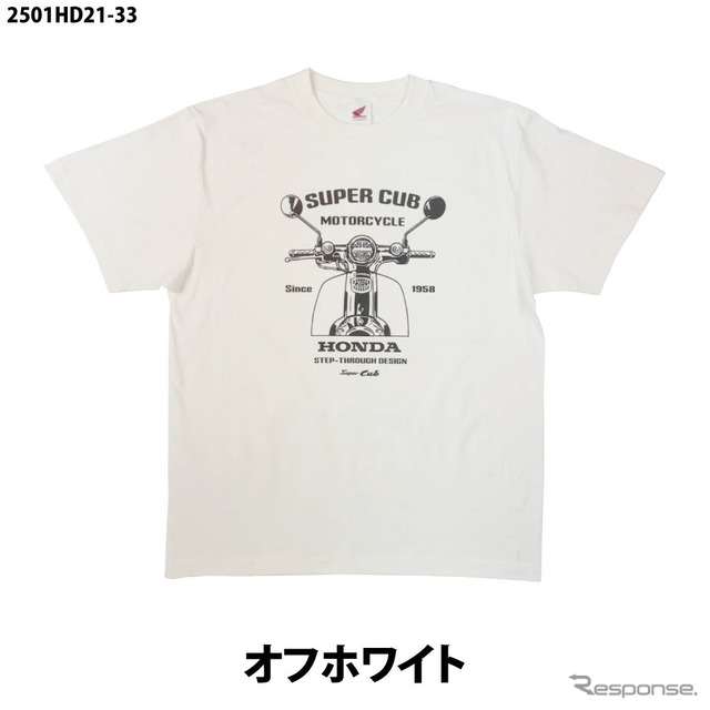 ホンダ『スーパーカブ』をデザインした半袖Tシャツ