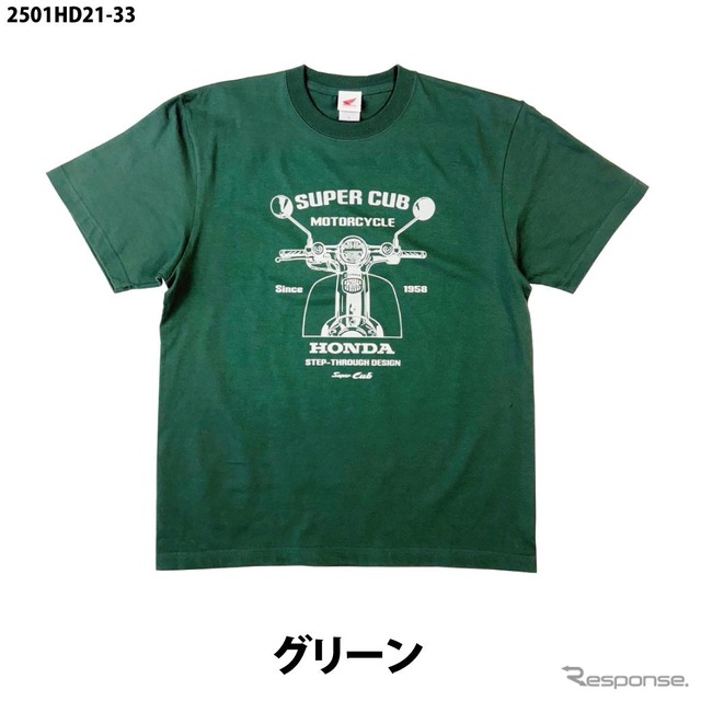 ホンダ『スーパーカブ』をデザインした半袖Tシャツ