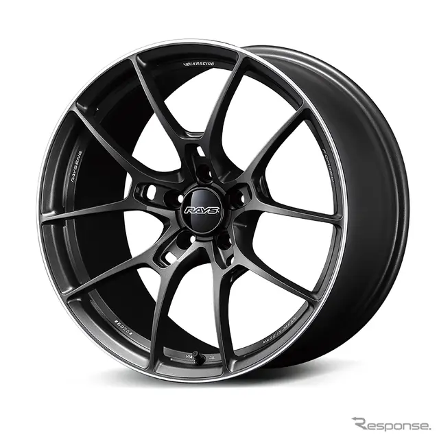 レイズ VOLK RACING G025 マットガンブラック/リムエッジDC
