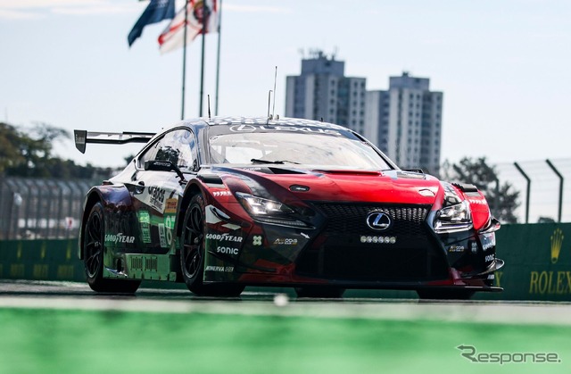 レクサス『RC F LMGT3』が、ブラジル・サンパウロで開催されたFIA世界耐久選手権(WEC)第6戦「サンパウロ6時間」で初勝利