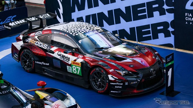 レクサス『RC F LMGT3』が、ブラジル・サンパウロで開催されたFIA世界耐久選手権(WEC)第6戦「サンパウロ6時間」で初勝利