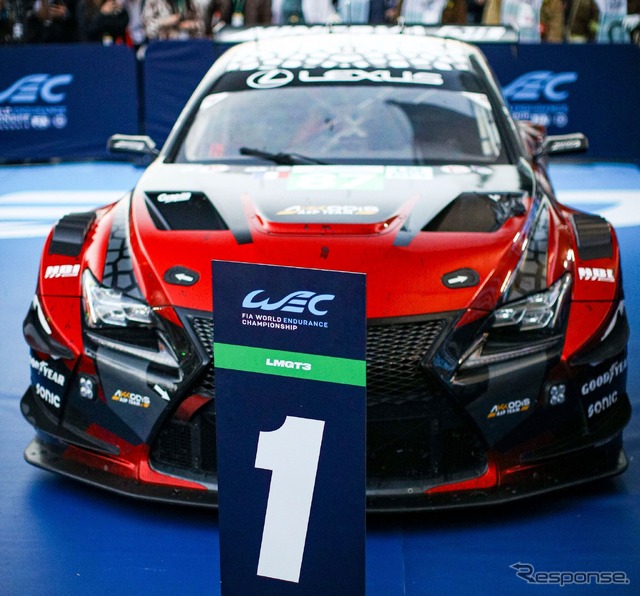 レクサス『RC F LMGT3』が、ブラジル・サンパウロで開催されたFIA世界耐久選手権(WEC)第6戦「サンパウロ6時間」で初勝利