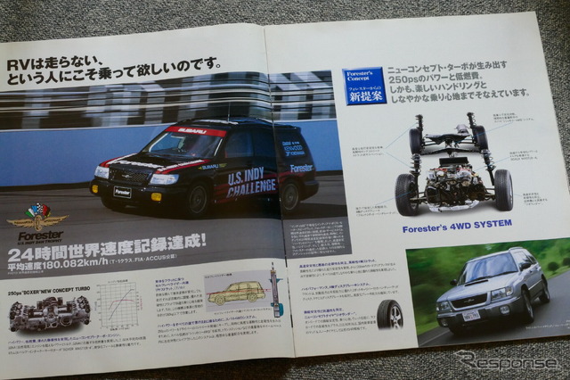 スバル・フォレスター(初代)当時のカタログ