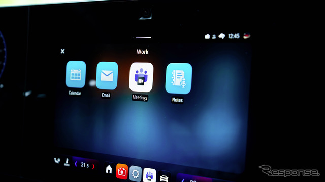新型『CLA』から導入される最新の「MB.OS」には、Meetings for Teamsアプリ搭載