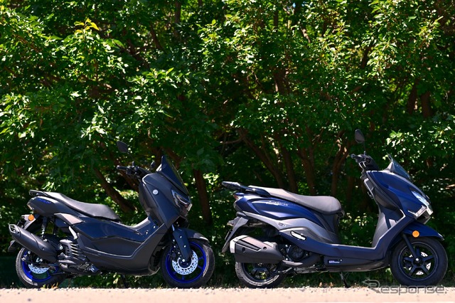 スズキの『バーグマンストリート125EX』と、ヤマハの『NMAX』