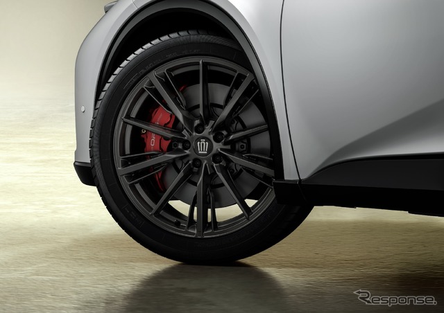 235/45R21タイヤ&21×8.5Jアルミホイール(マットブラック塗装)&センターオーナメント