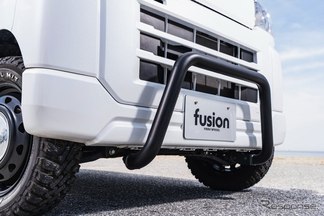 「fusion FROM SPIEGEL」のブルバー ブラック ハイゼットカーゴ S700/S710系