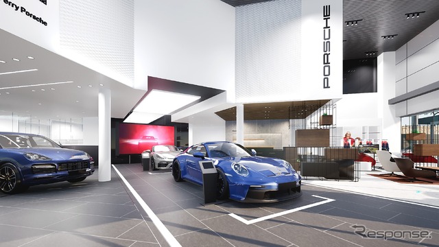 「ポルシェセンター北大阪」のリニューアルイメージ