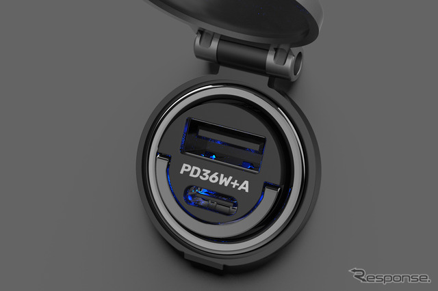 Kashimura・DC-PD36W USB 2ポート 自動判定 コンパクト(DC-071)