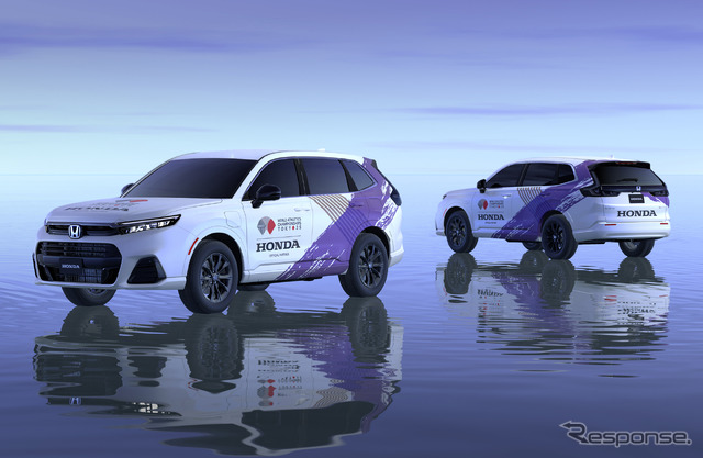 CR-V e:FCEV 東京2025世界陸上ロゴラッピング車両