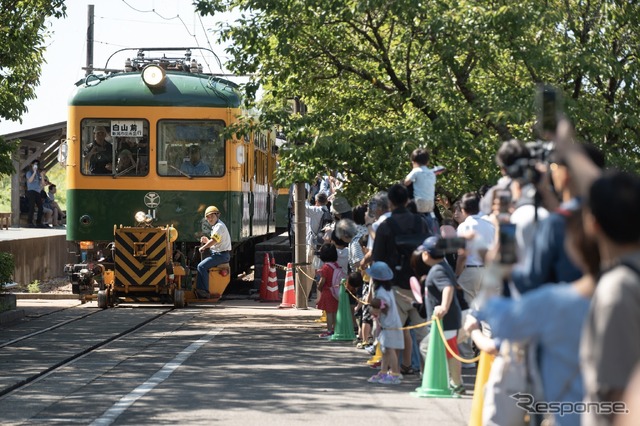 「走れ!かぼちゃ電車」の様子