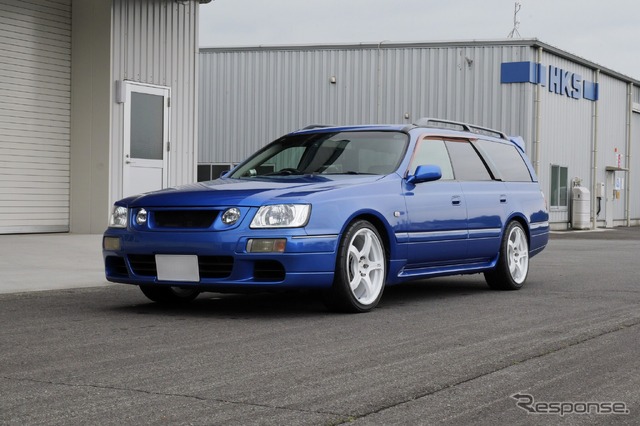 HKS ハイパーマックスS 日産・ステージア装着例 AT(出荷時車高・フロント:45mmダウン / リア:26mmダウン)