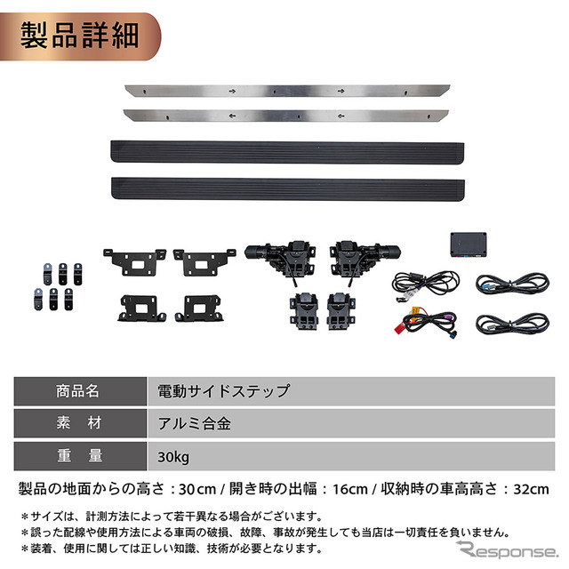 CRAFTWORKS『ランクル250』専用「電動サイドステップ」