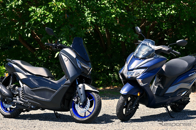 スズキの『バーグマンストリート125EX』と、ヤマハの『NMAX』