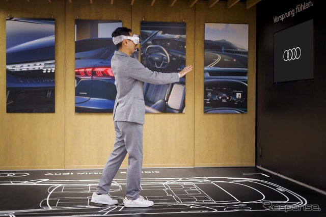 Audi City 銀座でアウディの新型電動SUV『Q6 e-tron』の3Dバーチャル展示開始
