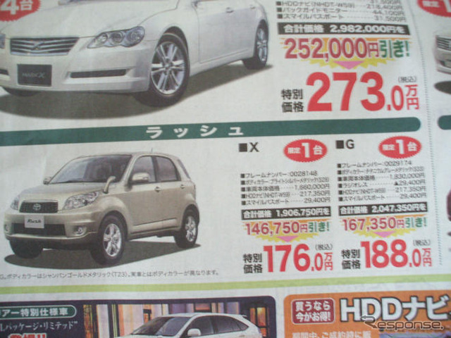 【週末の値引き情報】西日本でトヨタ車が安くなってる?