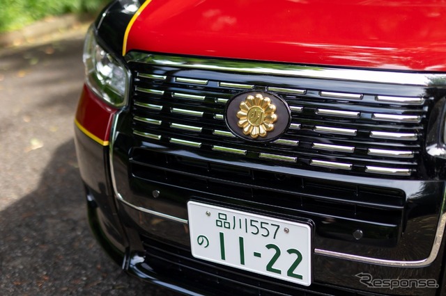 明治記念館とフォレストテラス明治神宮・桃林荘の特別車両。トヨタの『JPN TAXI(ジャパンタクシー)』がベース