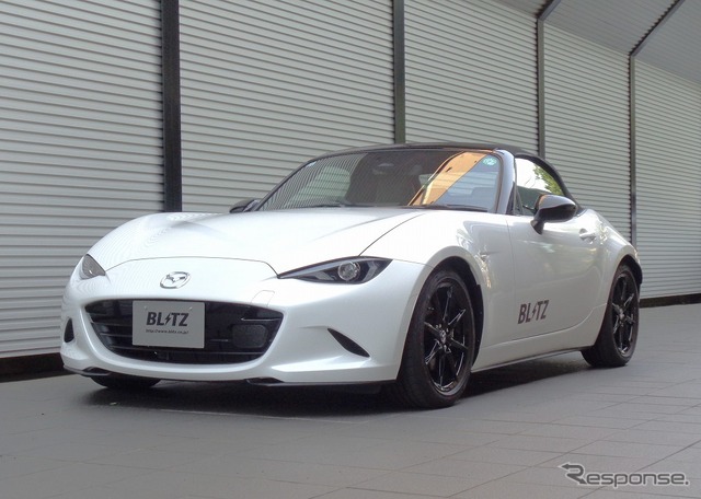 ブリッツ DAMPER ZZ-R　ロードスター装着例（フロント：40mmダウン / リア：40mmダウン）