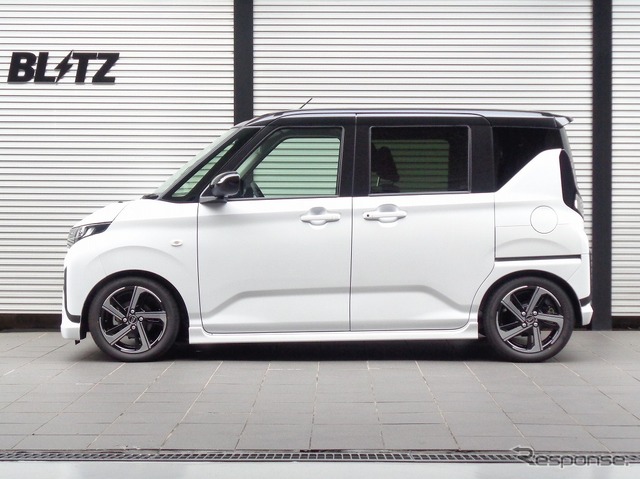ブリッツ DAMPER ZZ-R　ダイハツ・ムーヴ2WD装着例（ダウン量：フロント 40mmダウン / リア 38mmダウン）