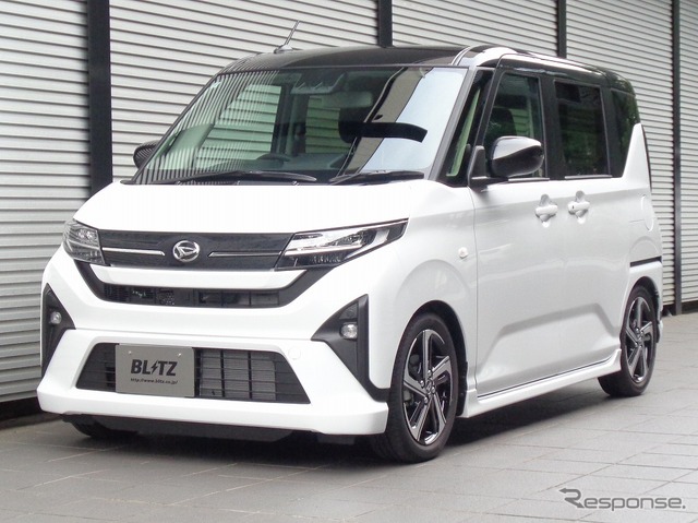 ブリッツ DAMPER ZZ-R　ダイハツ・ムーヴ2WD装着例（ダウン量：フロント 40mmダウン / リア 38mmダウン）