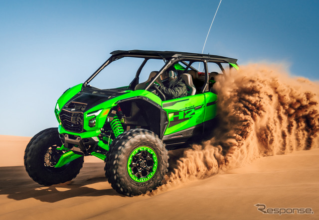 『Ninja H2』のスーパーチャージドエンジンを搭載するカワサキ TERYX4 H2 DELUXE